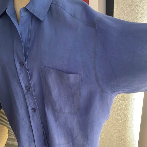 Magaschoni Blue Women's Blouse - Picture 3 of 6